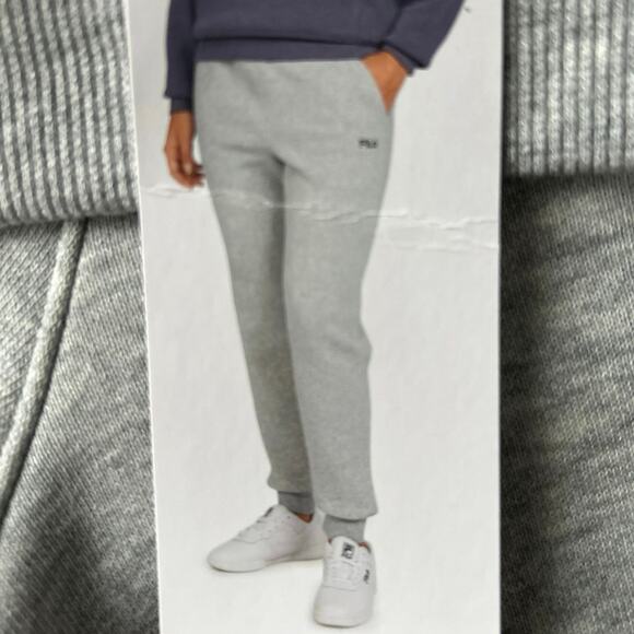 FILA Womens Heather  Heavyweight Fleece Joggers  Large - Picture 3 of 3